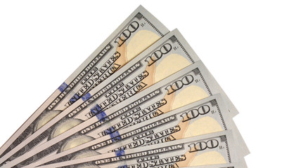 Hundred Dollar Bills for background.  isolated