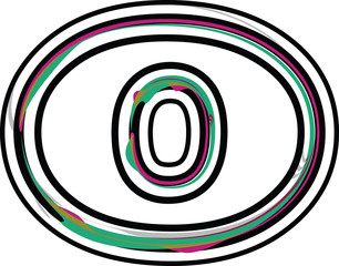font Illustration Letter o