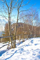 Snow on Resinelli planes, Lecco Italy