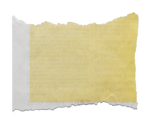 Obraz premium Torn yellow paper