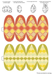 Пасхальная упаковка для яйца_Easter egg packaging_for print