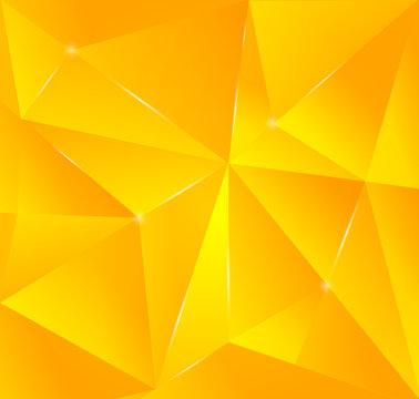 Abstract Orange Triangle Background