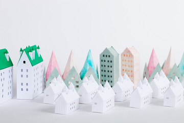  ペーパークラフトの建築物・ビルディング・住宅（プロパティリリース有り）