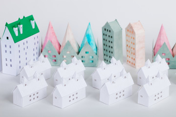  ペーパークラフトの建築物・ビルディング・住宅（プロパティリリース有り）