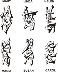 stylized female names