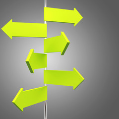 Obraz premium blank arrow sign