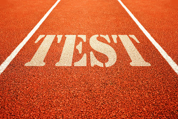 Test on running track