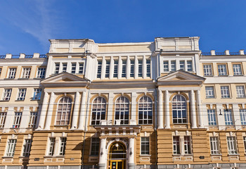 Fototapeta na wymiar Main building (1902) of Kursk State University, Russia