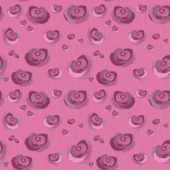 Floral rose background, seamless