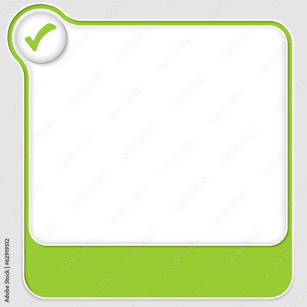 Poster set of two vector text boxes with check box