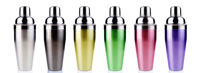 Cocktail shaker. Isolated on white background