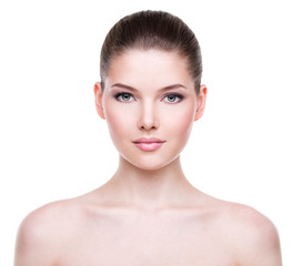 Obraz premium Beautiful face of young woman.