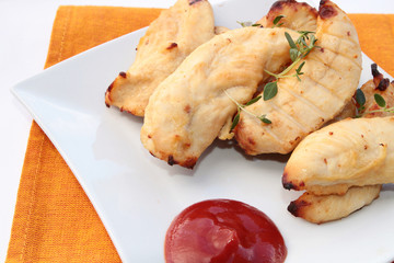 aiguillettes de poulet