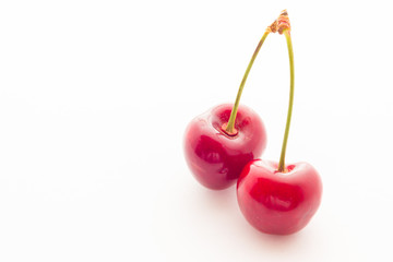 Ripe red cherry berries