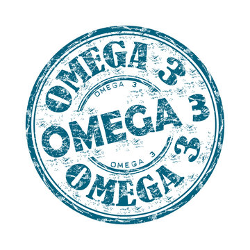 Omega Three Grunge Rubber Stamp