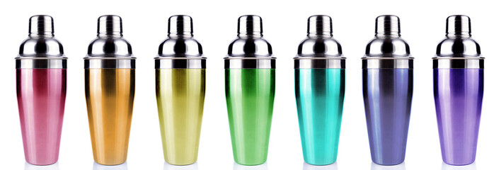 Cocktail shaker. Isolated on white background