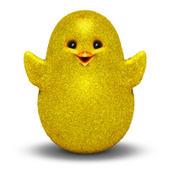 Chick Cartoon Character 3D