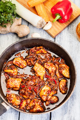 Pork in chinese with vegetables
