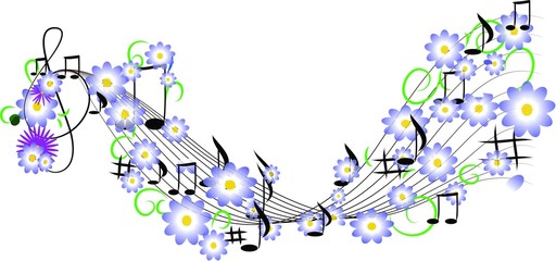 Music and flowers