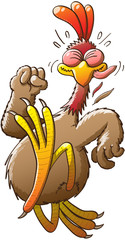 Running chicken in a hurry