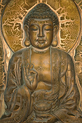 Fototapeta na wymiar Buddha Mural