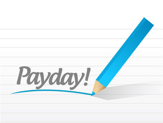 payday message illustration design