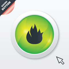 Fire flame sign icon. Fire symbol.