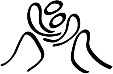 Wrestling Pictogram