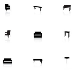 Furniture icons - outdoor