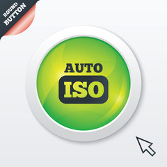 ISO Auto photo camera sign icon. Settings symbol