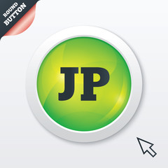 Japanese language sign icon. JP translation