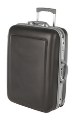 Gray Suitcase on White background