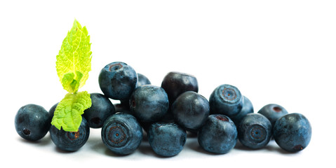 Blueberry with mint