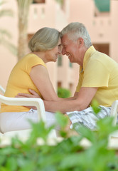 Senior couple at the resort