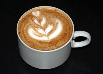 coffee cup with printed pattern