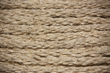 Closeup of hank of braided twine