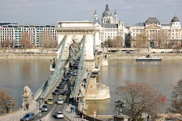 Fotobehang Kettingbrug Budapest