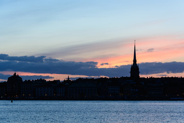 Fototapeta na wymiar Stockholm silhouette