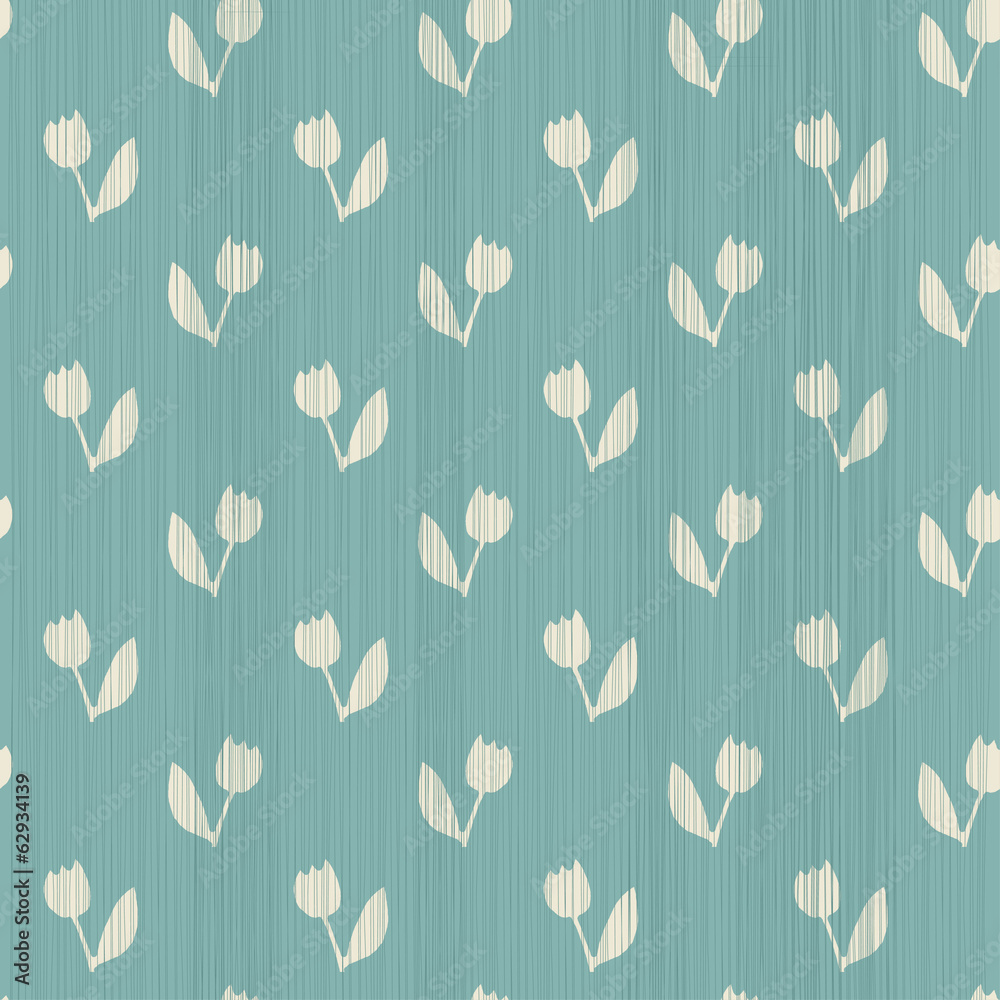 Poster cute geometric seamless pattern with fabric texture effect