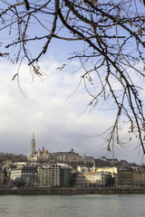 Fototapeta na wymiar Vertical image of Budapest (Hungary)