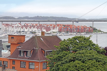 Stavanger from sea, Norway.