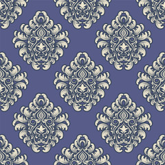 vector damask wallpaper. design elements. flower backdrop