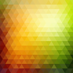 Fototapeta na wymiar Retro mosaic pattern of geometric triangle shapes