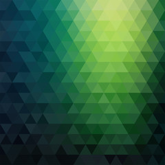 Retro mosaic pattern of geometric triangle shapes