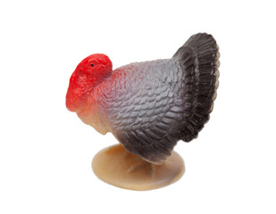 Plastic figure of a turkey