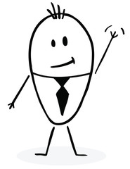 Hand drawn businessman