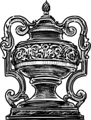 architectural vase