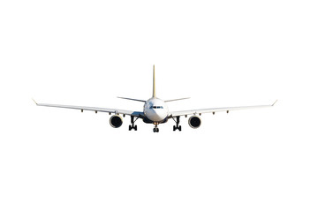 white jet passenger aircraft