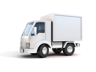 delivery truck - copy space