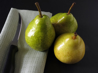Fototapeta na wymiar Pears. ready to slice and eat.